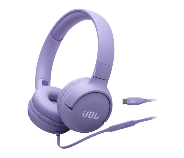 JBL OUTLET - Tune 520C USB-C fioletowe - 1482432 - zdjęcie